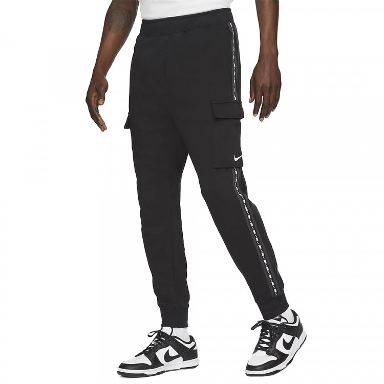Брюки мужские Nike M Nsw Repeat Flc Cargo Pant Bb черные DM4680-010