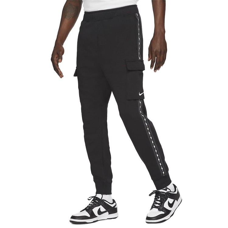 Штани чоловічі Nike M Nsw Repeat Flc Cargo Pant Bb чорні DM4680-010  изображение 1