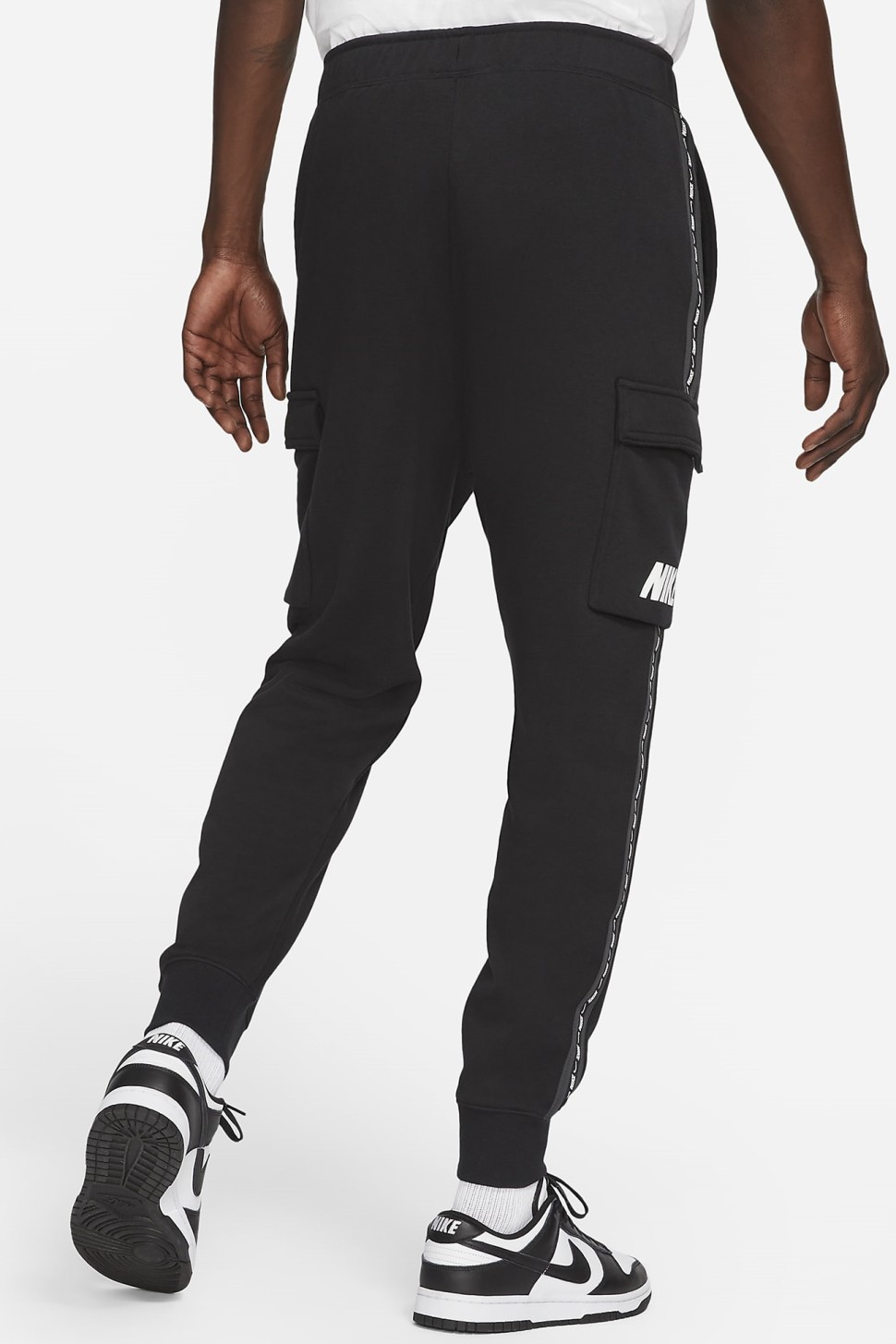 Штани чоловічі Nike M Nsw Repeat Flc Cargo Pant Bb чорні DM4680-010  — фото 2