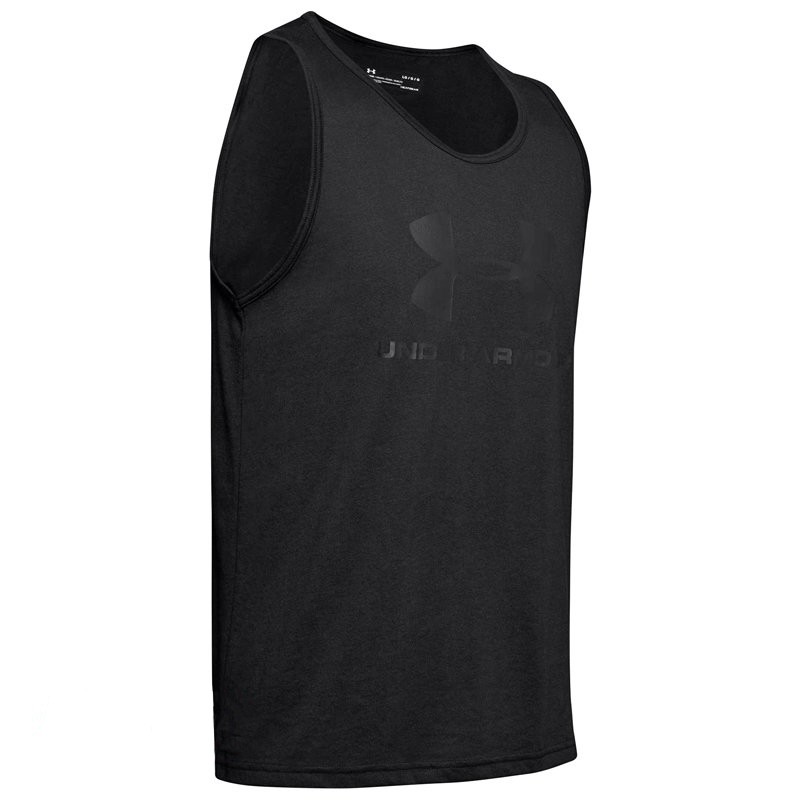 Майка чоловіча Under Armour Ua Sportstyle Logo Tank чорний 1329589-001 — фото 1