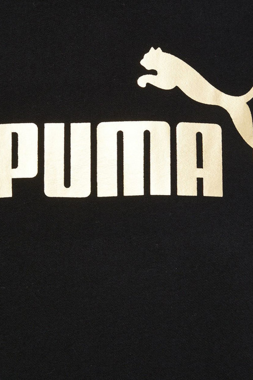 Толстовка женская ESS+ Metallic Logo Crew Puma черная 58689301 изображение 5