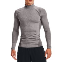 Чоловічий лонгслів Under Armour UA CG Armour Comp Mock сірий 1366072-020 изображение 1