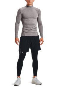 Чоловічий лонгслів Under Armour UA CG Armour Comp Mock сірий 1366072-020 изображение 2