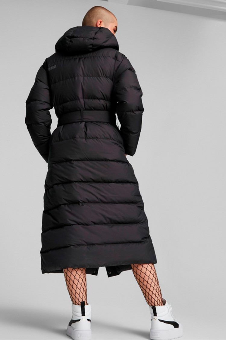 Куртка женская Puma Long Down Coat черная 84935801 изображение 4
