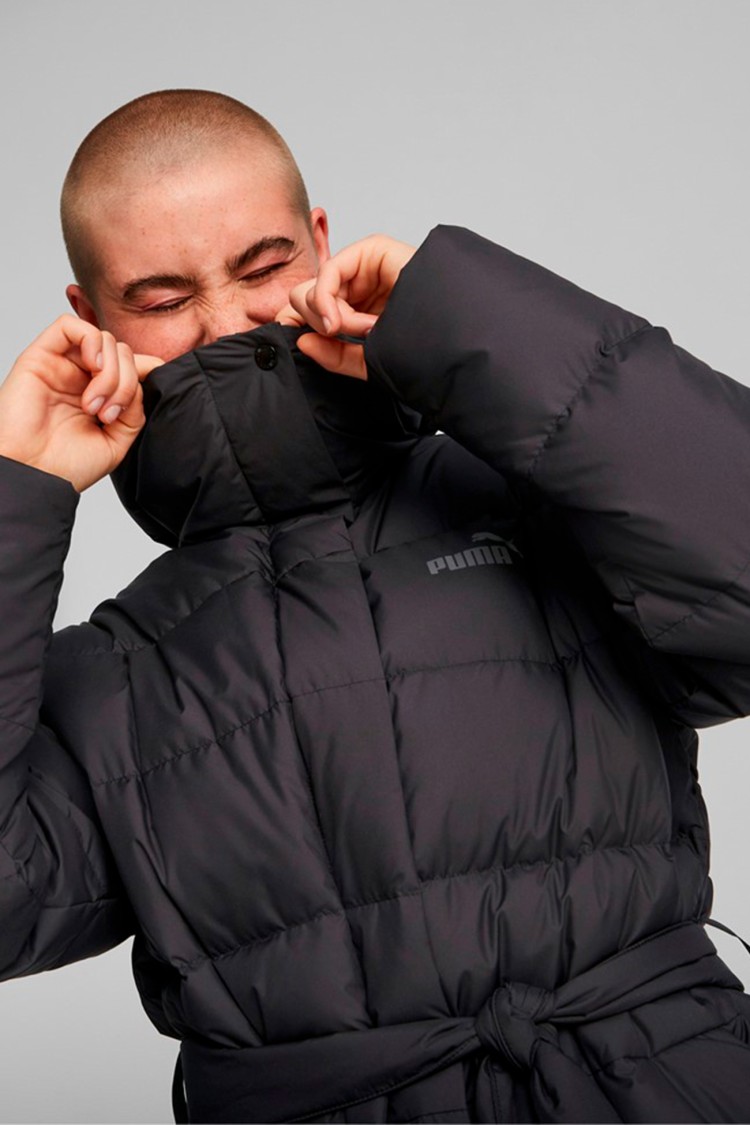 Куртка женская Puma Long Down Coat черная 84935801 изображение 5