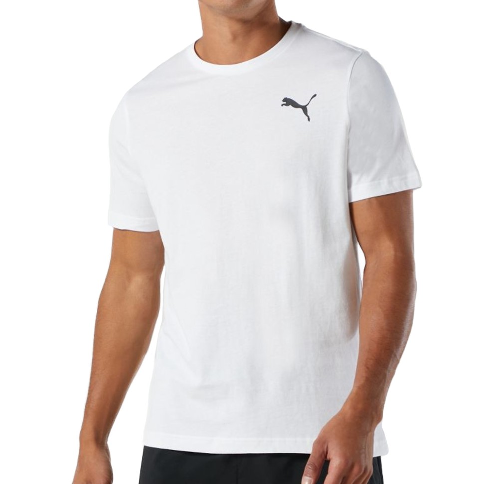 Футболка чоловіча Puma ESS Small Logo Tee біла 58666852 — фото 1