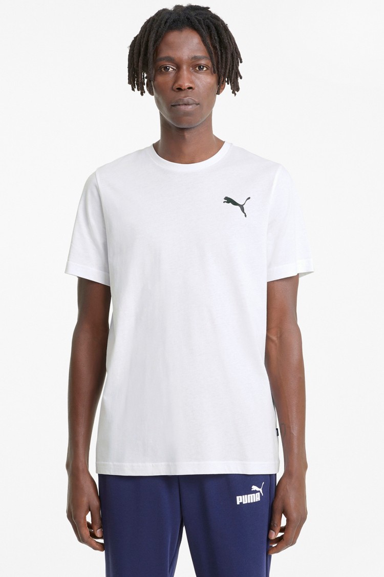 Футболка мужская Puma ESS Small Logo Tee белая 58666852 изображение 2
