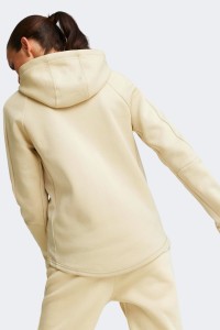 Толстовка жіноча Puma EVOSTRIPE Full-Zip Hoodie бежева 67308588 изображение 4