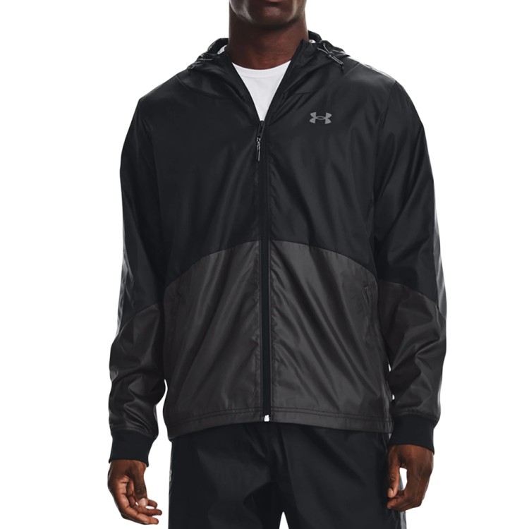 Вітровка чоловіча Under Armour UA Legacy Windbreaker чорна 1373821-001 изображение 1