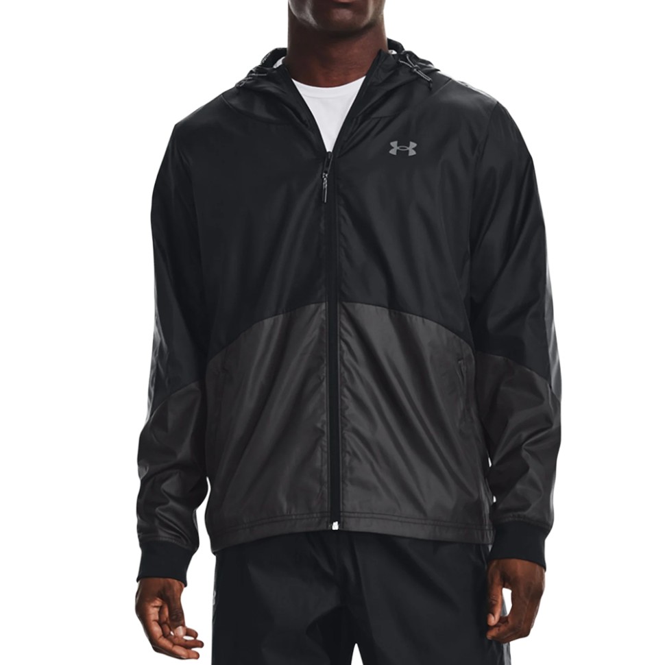 Вітровка чоловіча Under Armour UA Legacy Windbreaker чорна 1373821-001 — фото 1