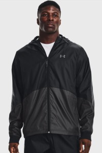Вітровка чоловіча Under Armour UA Legacy Windbreaker чорна 1373821-001 изображение 2