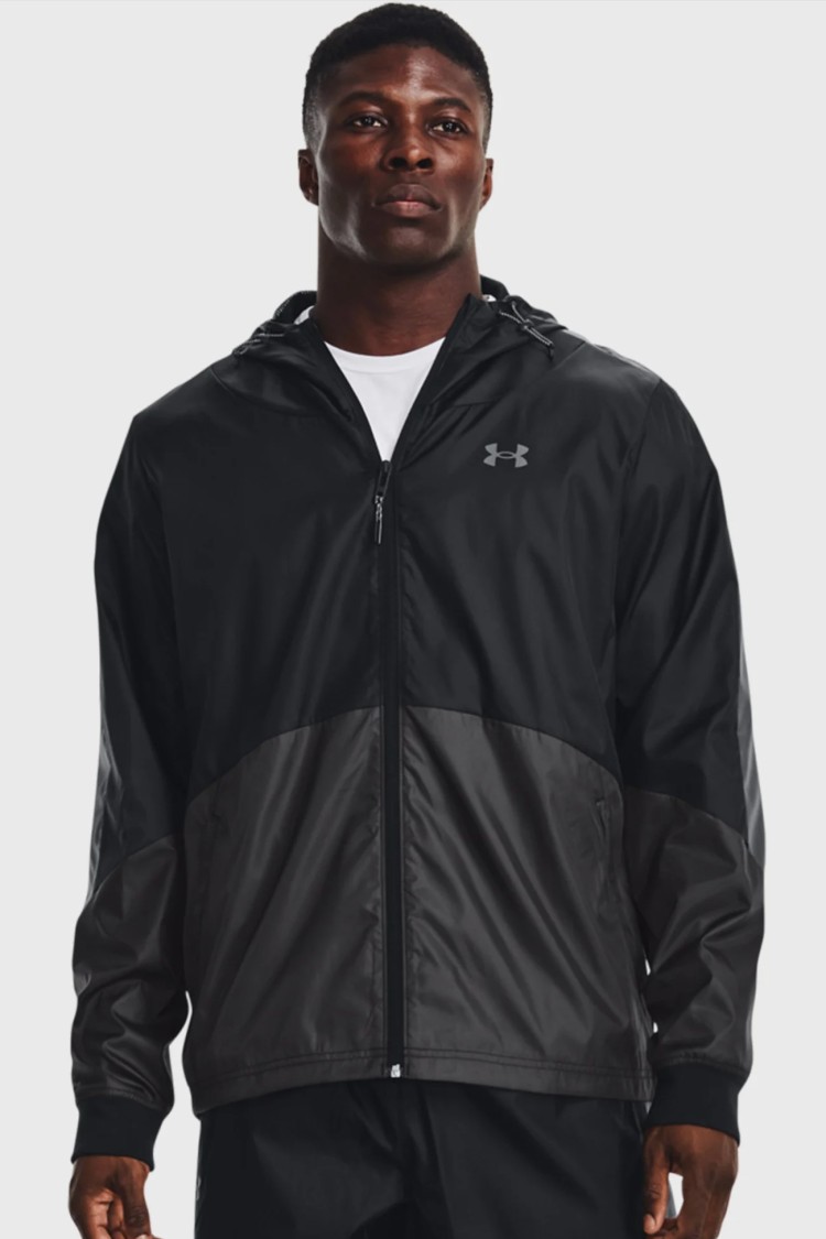 Вітровка чоловіча Under Armour UA Legacy Windbreaker чорна 1373821-001 изображение 2