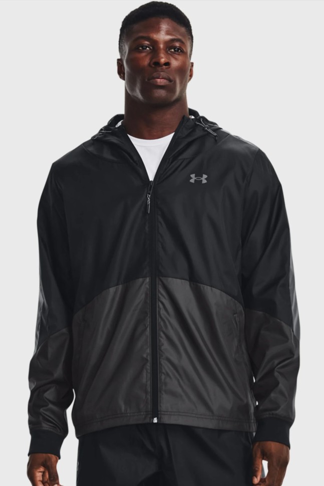 Вітровка чоловіча Under Armour UA Legacy Windbreaker чорна 1373821-001 изображение 2