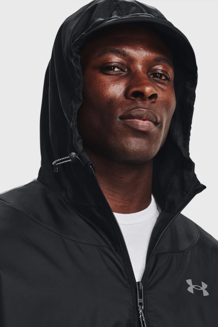 Вітровка чоловіча Under Armour UA Legacy Windbreaker чорна 1373821-001 изображение 5