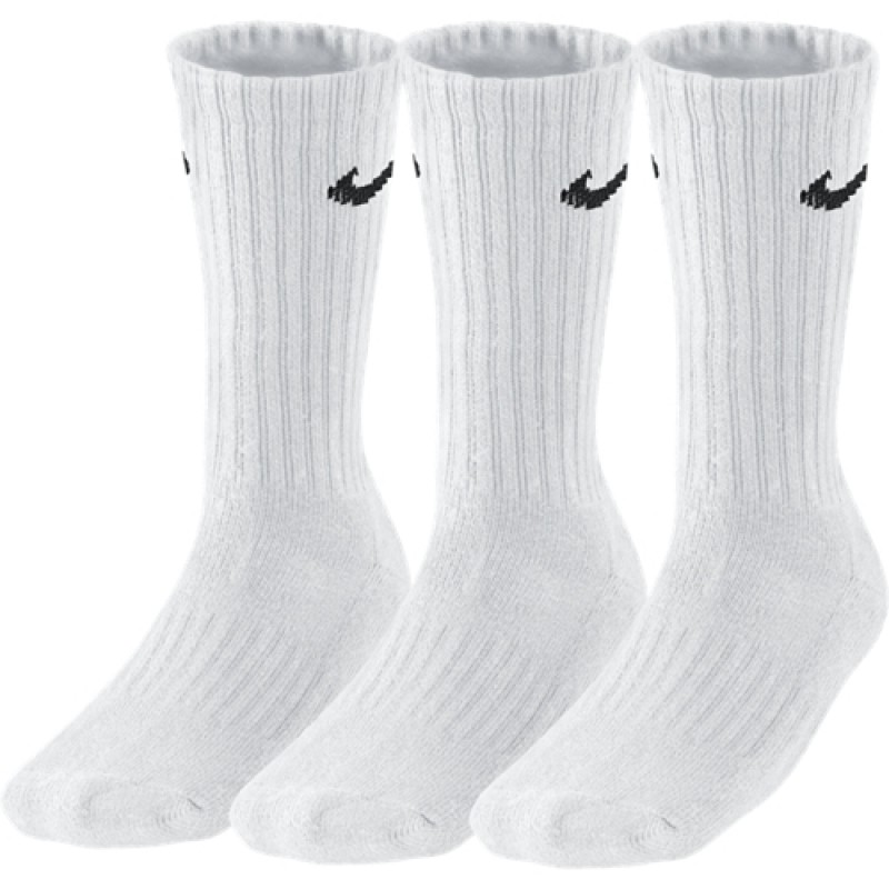 Носки Nike 3Ppk Value Cotton Crew белые SX4508-101 изображение 1