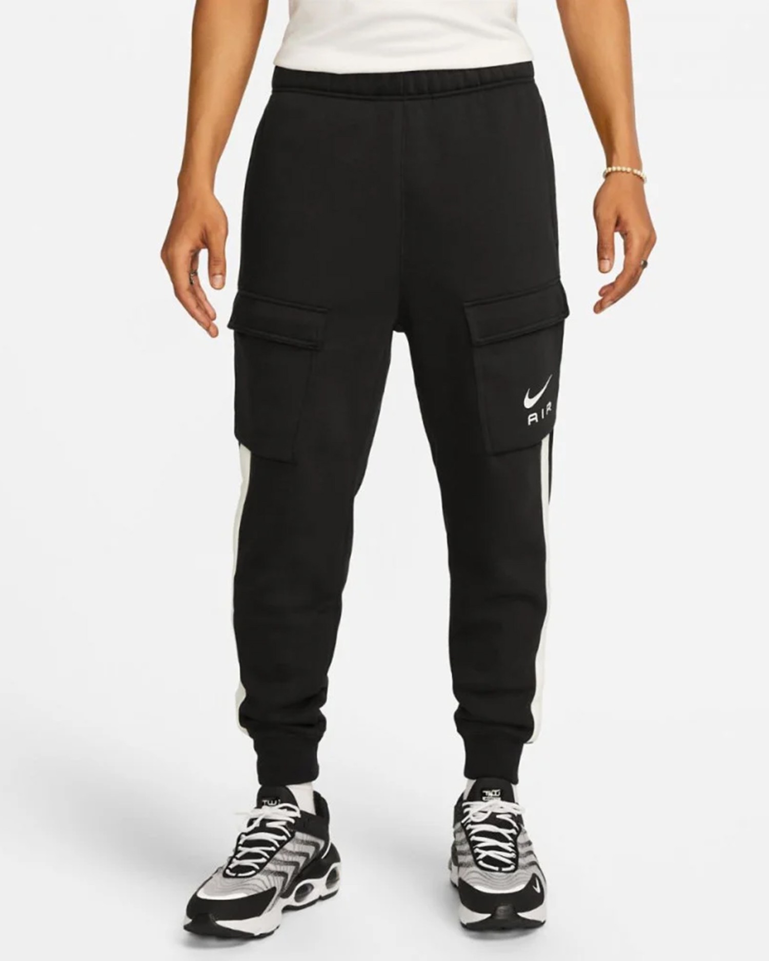 Брюки мужские Nike M NSW SW AIR CARGO PANT FLC BB черные FN7693-010 изображение 2