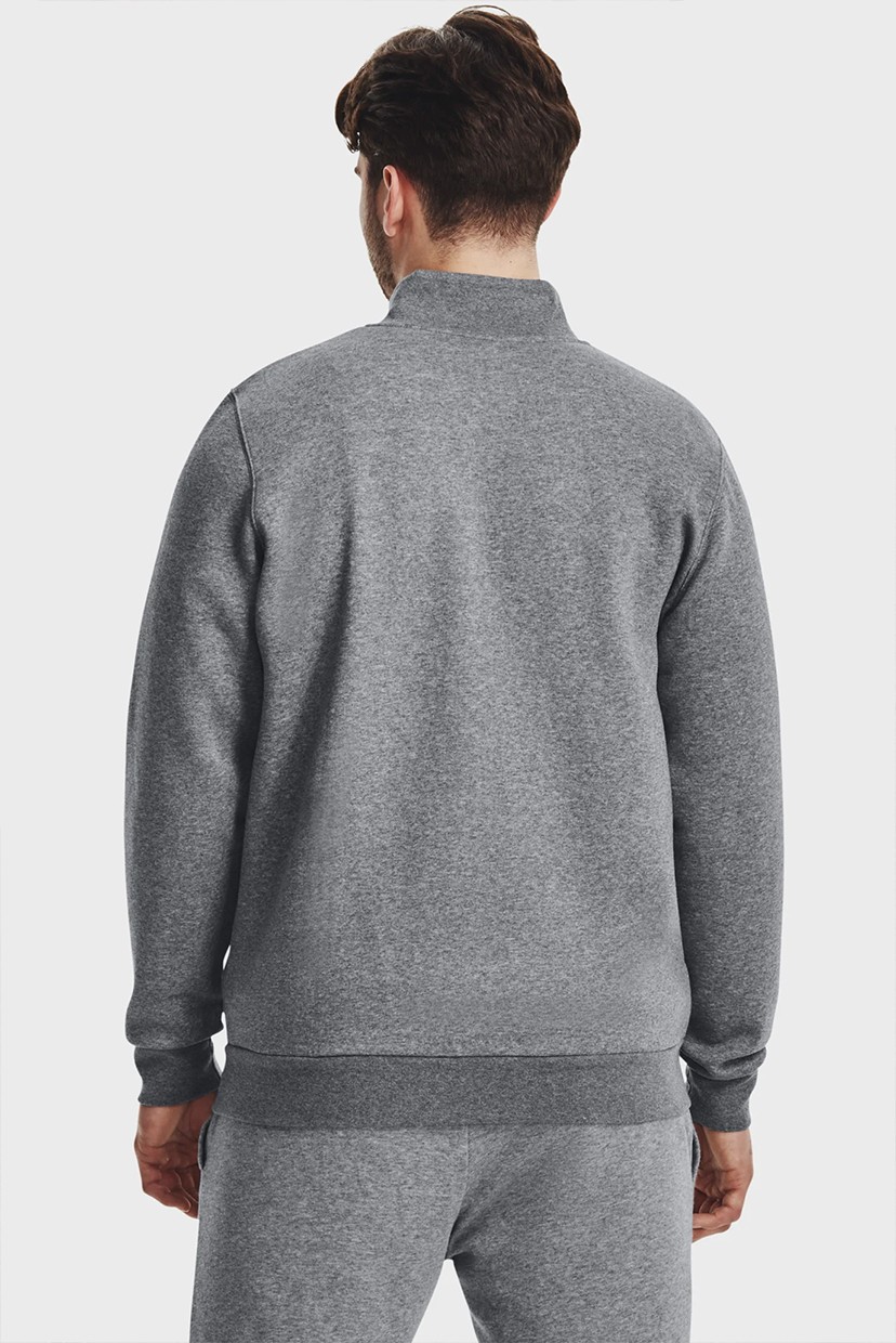 Толстовка чоловіча Under Armour UA Essential Flc Track Jkt сіра 1381035-012 — фото 3