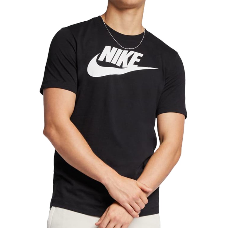 Футболка мужская Nike M NSW TEE ICON FUTURA черная AR5004-010 изображение 1