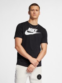 Футболка мужская Nike M NSW TEE ICON FUTURA черная AR5004-010 изображение 2