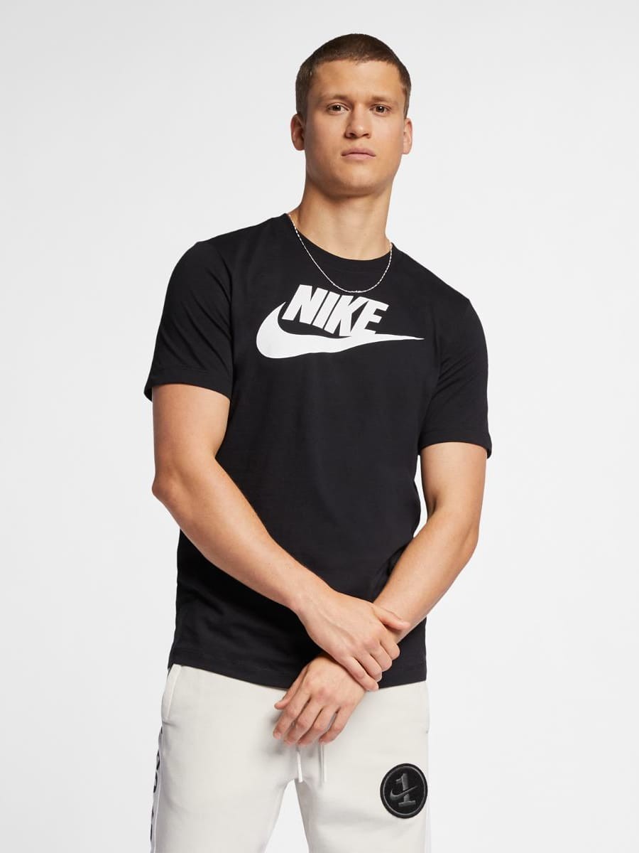 Футболка чоловіча Nike M NSW TEE ICON FUTURA чорна AR5004-010 — фото 2