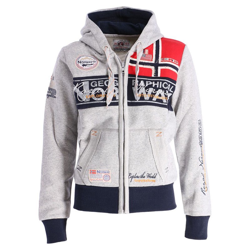 Толстовка женская Geographical Norway серая SP638F-011 изображение 1