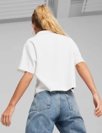 Футболка женская Puma HER Polo белая 67788402 изображение 3