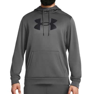 Толстовка мужская Under Armour UA Armour Fleece Big Logo HD серая 1379743-025