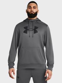 Толстовка чоловіча Under Armour UA Armour Fleece Big Logo HD сіра 1379743-025 изображение 2