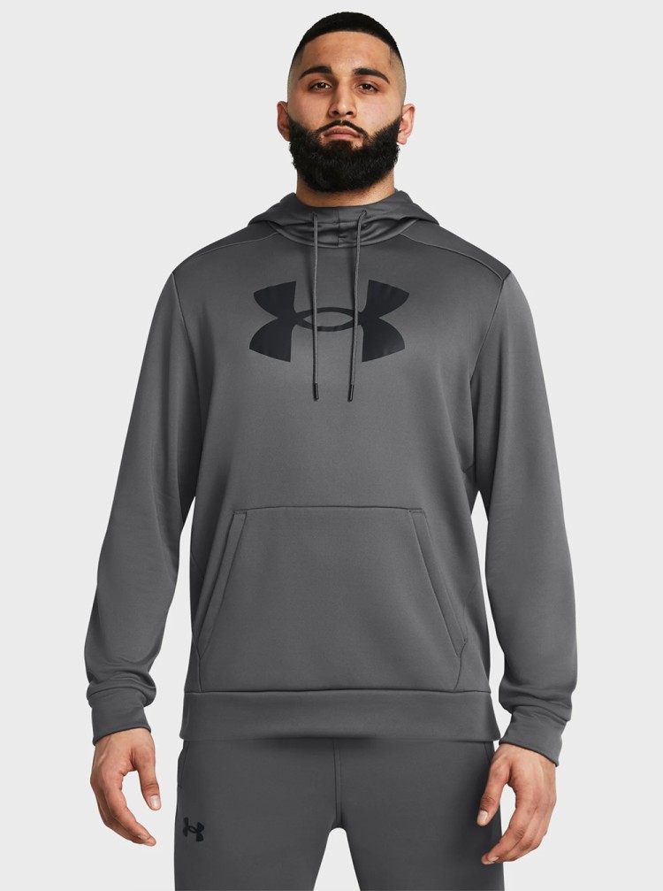 Толстовка чоловіча Under Armour UA Armour Fleece Big Logo HD сіра 1379743-025 изображение 2