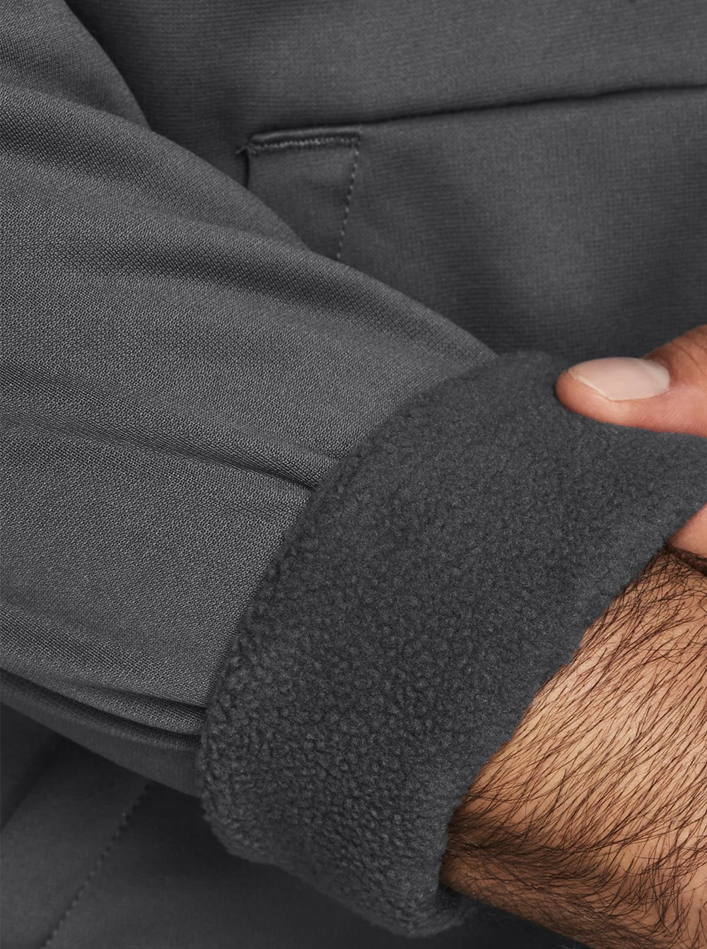 Толстовка мужская Under Armour UA Armour Fleece Big Logo HD серая 1379743-025 изображение 4