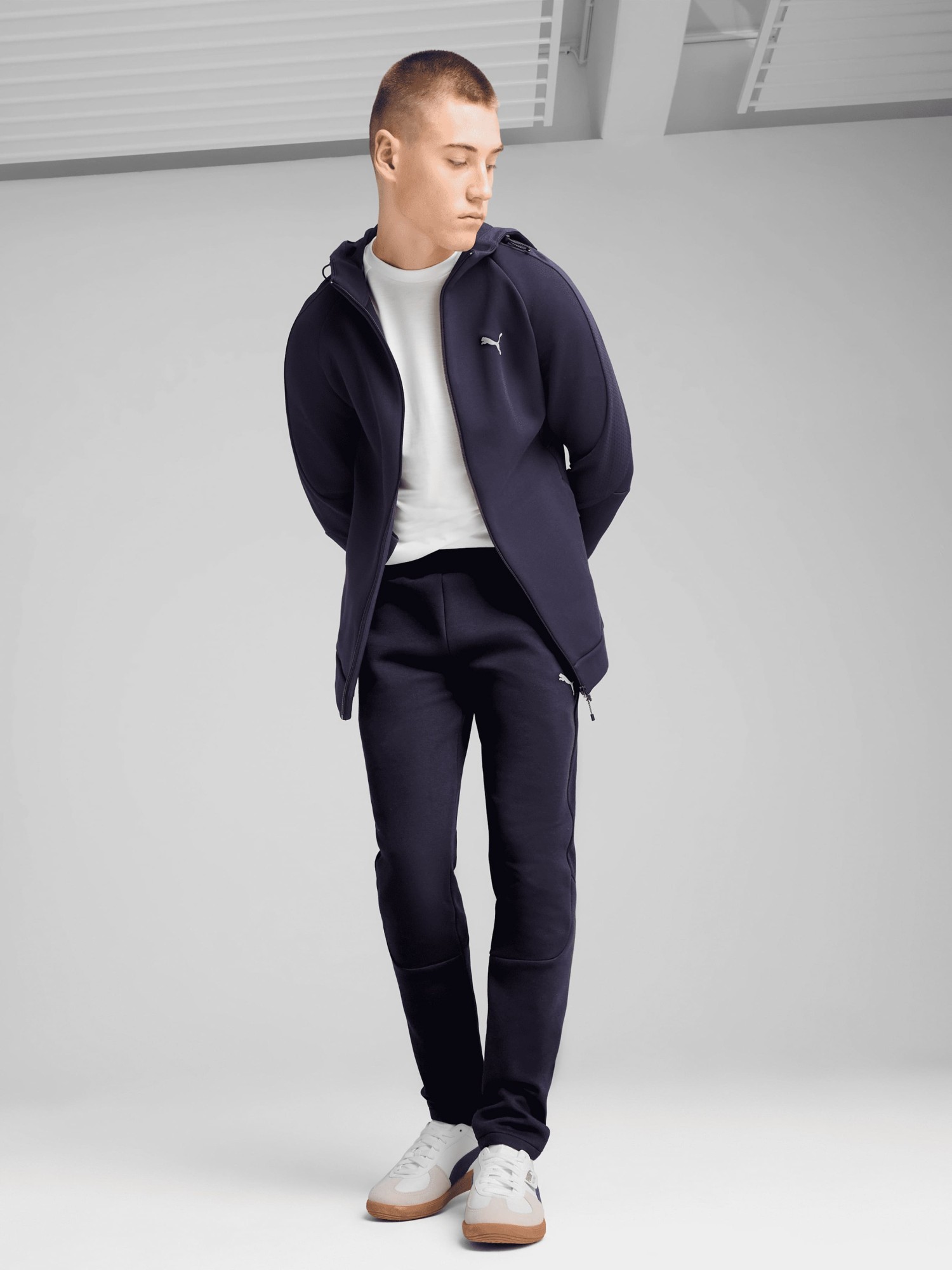 Брюки мужские Puma EVOSTRIPE Pants синие 68461416 изображение 6