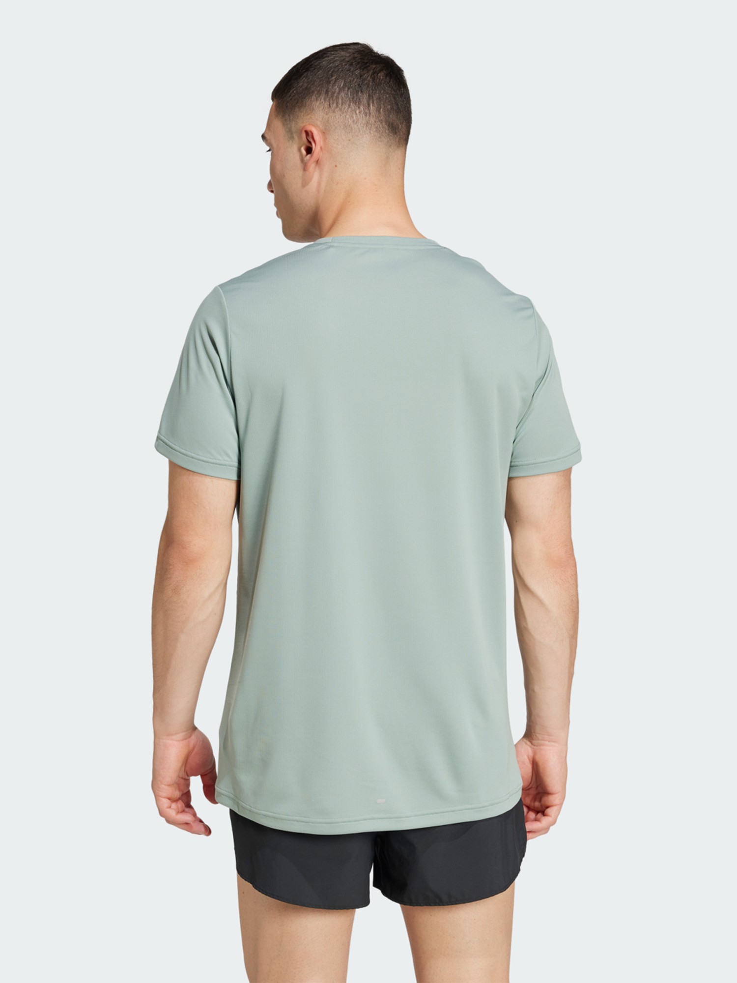 Футболка мужская Adidas RUN IT TEE зеленая JD2324 изображение 3
