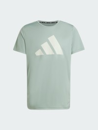 Футболка чоловіча Adidas RUN IT TEE зелена JD2324 изображение 7
