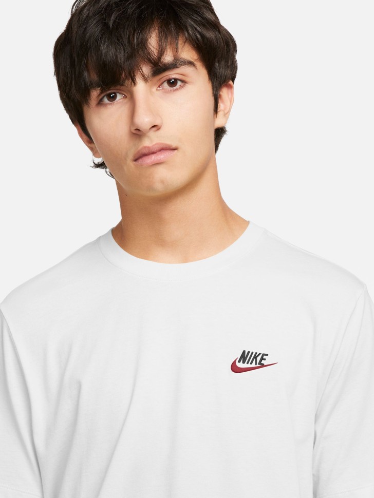 Футболка мужская Nike M NSW CLUB TEE белая AR4997-100 изображение 4