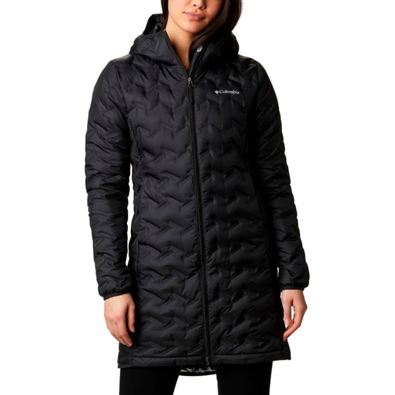 Полупальто женское Columbia Delta Ridge™ Long Down Jacket черное 1909251-010