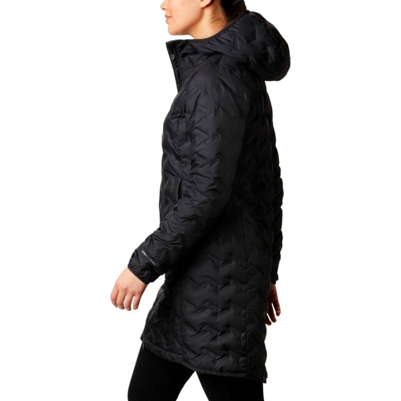 Полупальто женское Columbia Delta Ridge™ Long Down Jacket черное 1909251-010 изображение 3