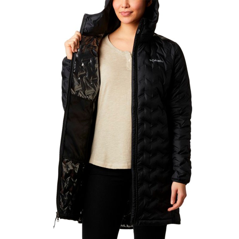 Напівпальто жіноче Columbia Delta Ridge™ Long Down Jacket чорне 1909251-010 — фото 4