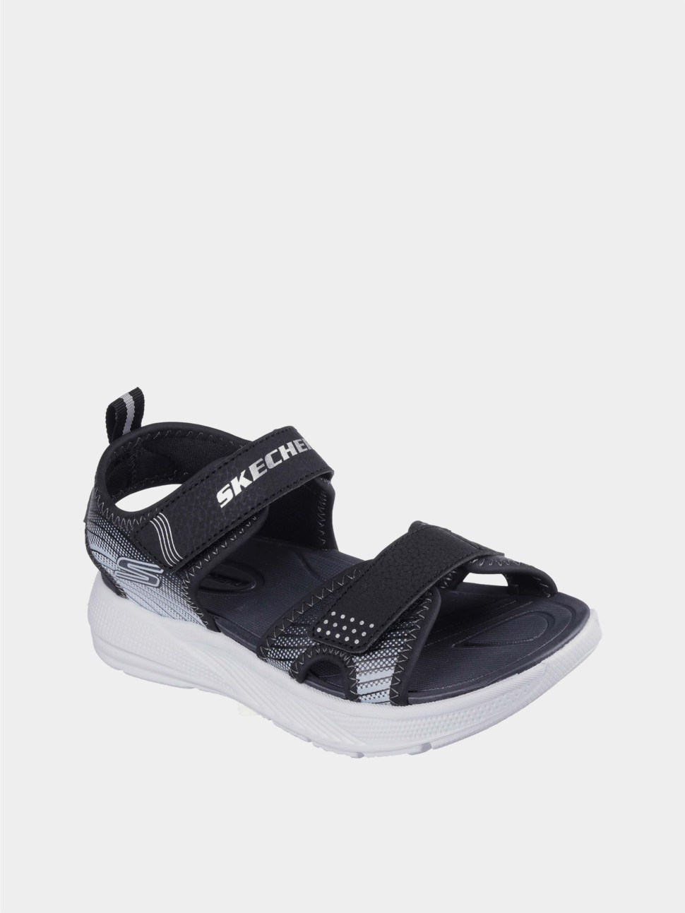 Сандалі дитячі Skechers MICROSPEC сірі 407034L BKSL — фото 3