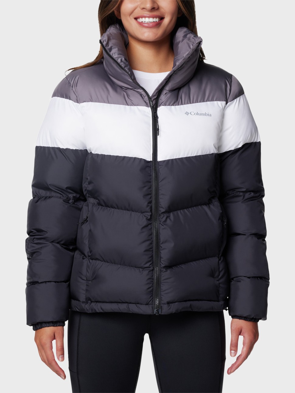 Куртка жіноча Columbia Puffect™ II Colorblock Jacket чорна 2088481-010 — фото 2