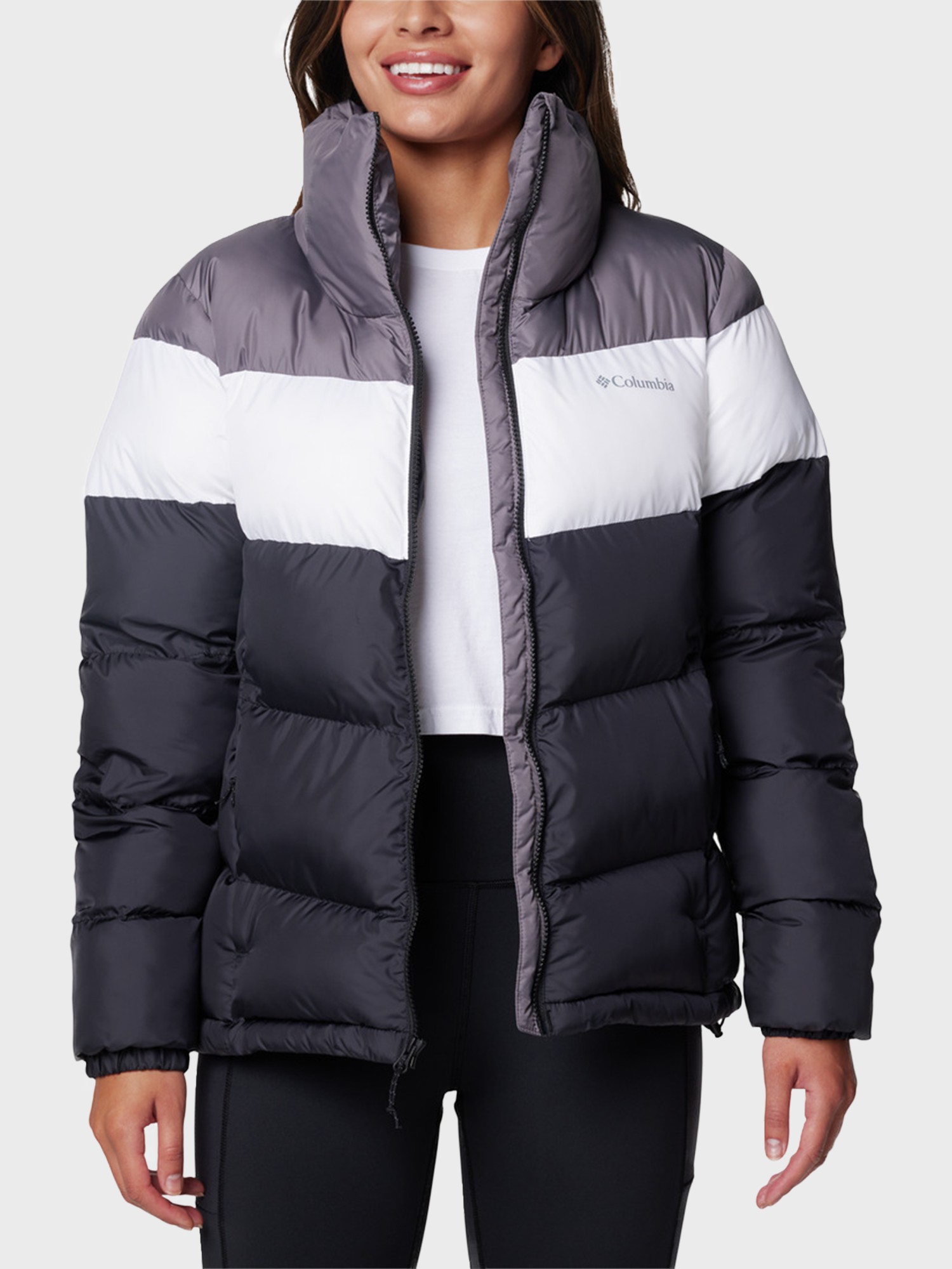 Куртка женская Columbia Puffect™ II Colorblock Jacket черная 2088481-010 изображение 5
