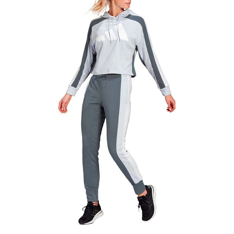 Костюм жіночий Adidas W Ts Big Logo блакитний GL9484  — фото 1