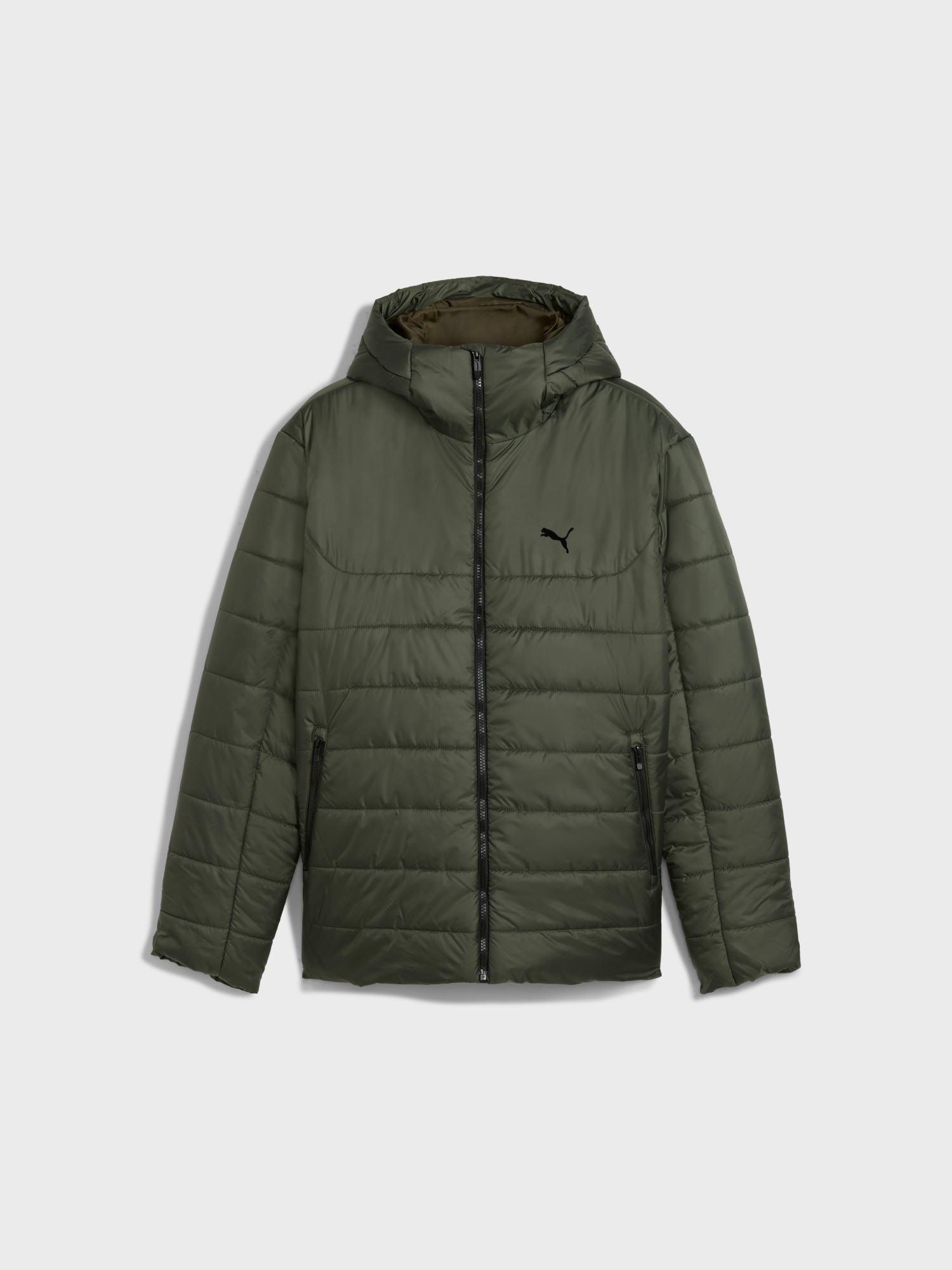 Куртка мужская Puma ESS Hooded Padded Jacket хаки 68521170 изображение 5