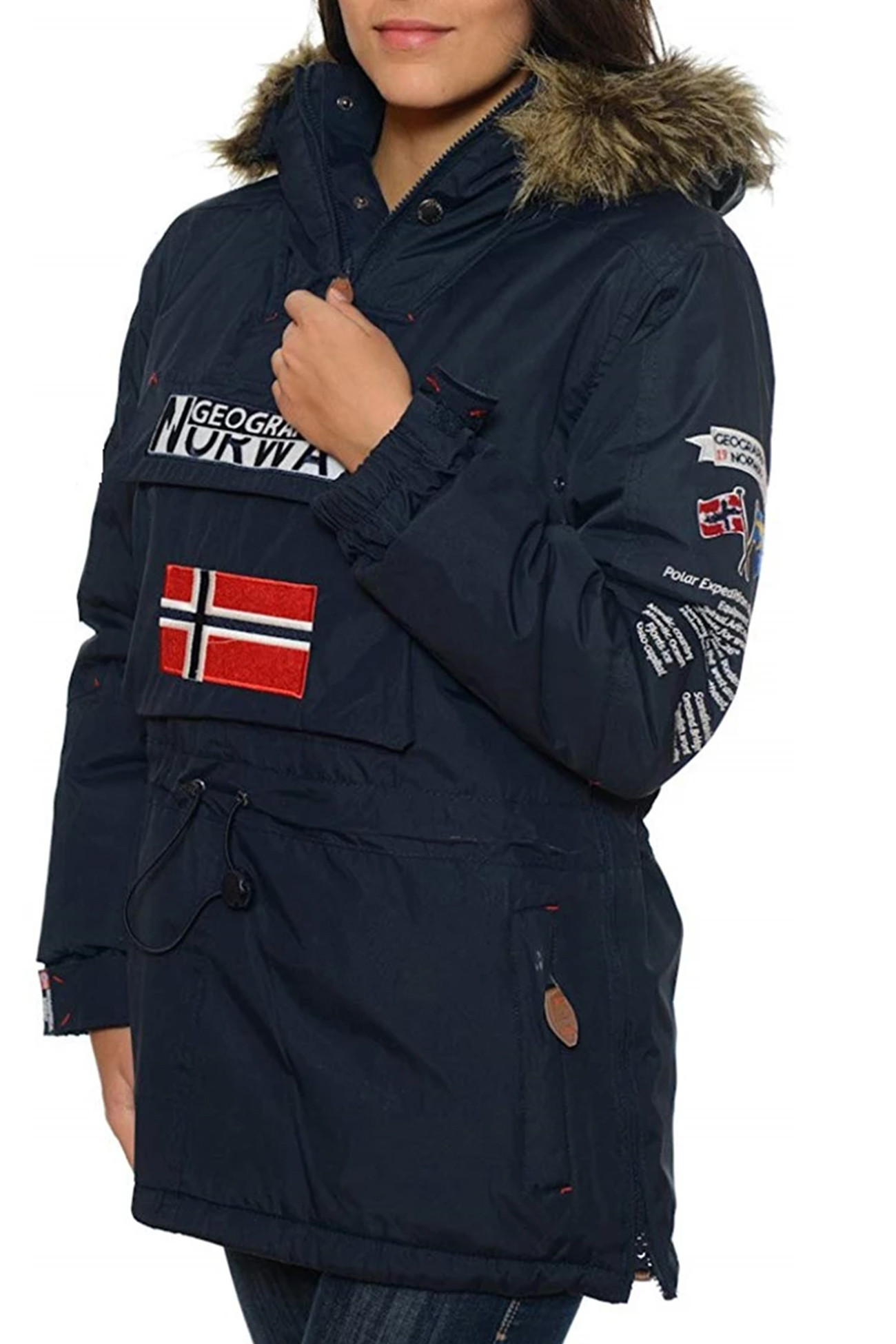 Куртка женская Geographical Norway синяя WR620F-450 изображение 3
