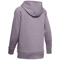 Толстовка женская Under Armour RIVAL FLEECE SPORTSTYLE LC SLEEVE GRAPHIC FZ серая 1348559-033 изображение 2