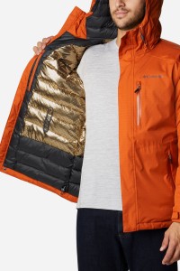  Куртка мужская Columbia Oak Harbor™ Insulated Jacket оранжевая 1958661-820 изображение 3