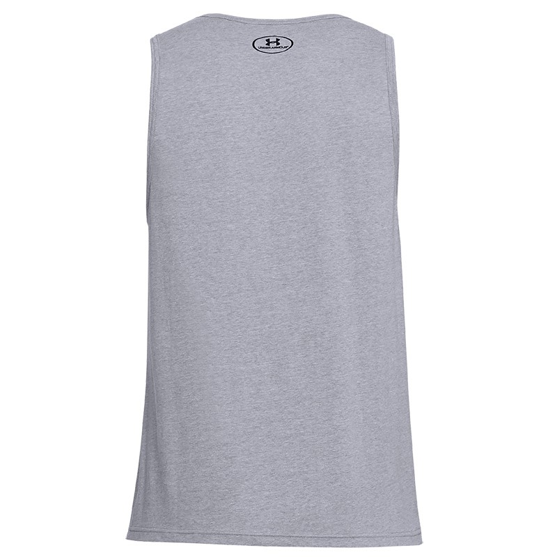 Майка чоловіча Under Armour Ua Sportstyle Logo Tank сіра 1329589-036 изображение 3