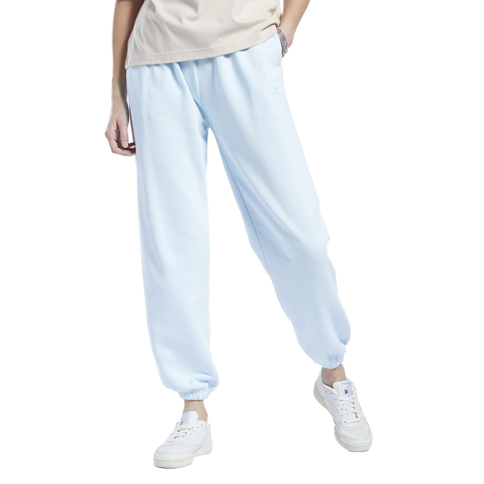 Брюки женские Reebok Cl Pf Sm Logo Ft Pa голубые H49251 изображение 1