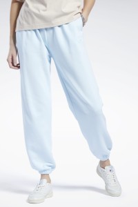 Брюки женские Reebok Cl Pf Sm Logo Ft Pa голубые H49251 изображение 2