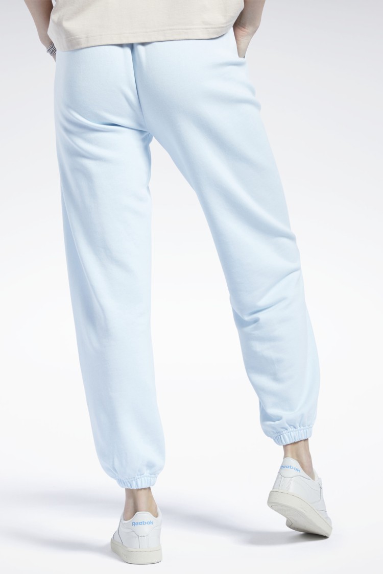 Брюки женские Reebok Cl Pf Sm Logo Ft Pa голубые H49251 изображение 3