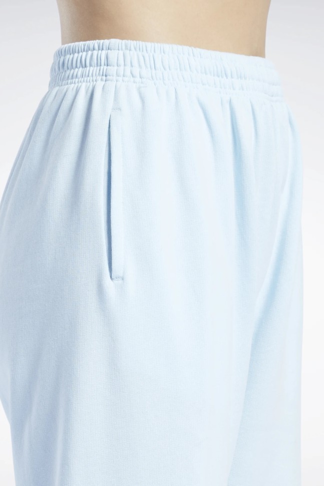 Брюки женские Reebok Cl Pf Sm Logo Ft Pa голубые H49251 изображение 5